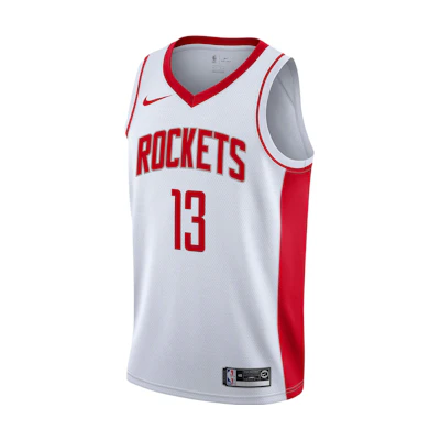 Nike NBA Houston Rockets James Harden #13 Basketball Jersey White () BV7990-100