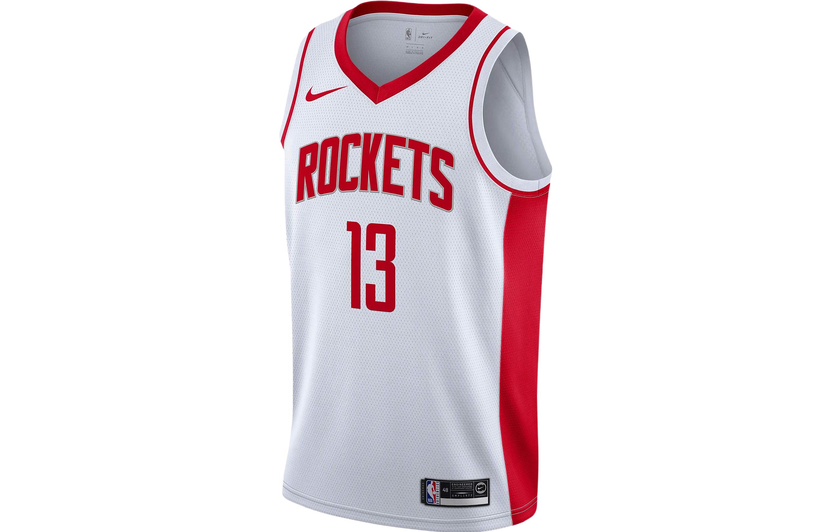 Nike NBA Houston Rockets James Harden #13 Basketball Jersey White () BV7990-100 圖 2