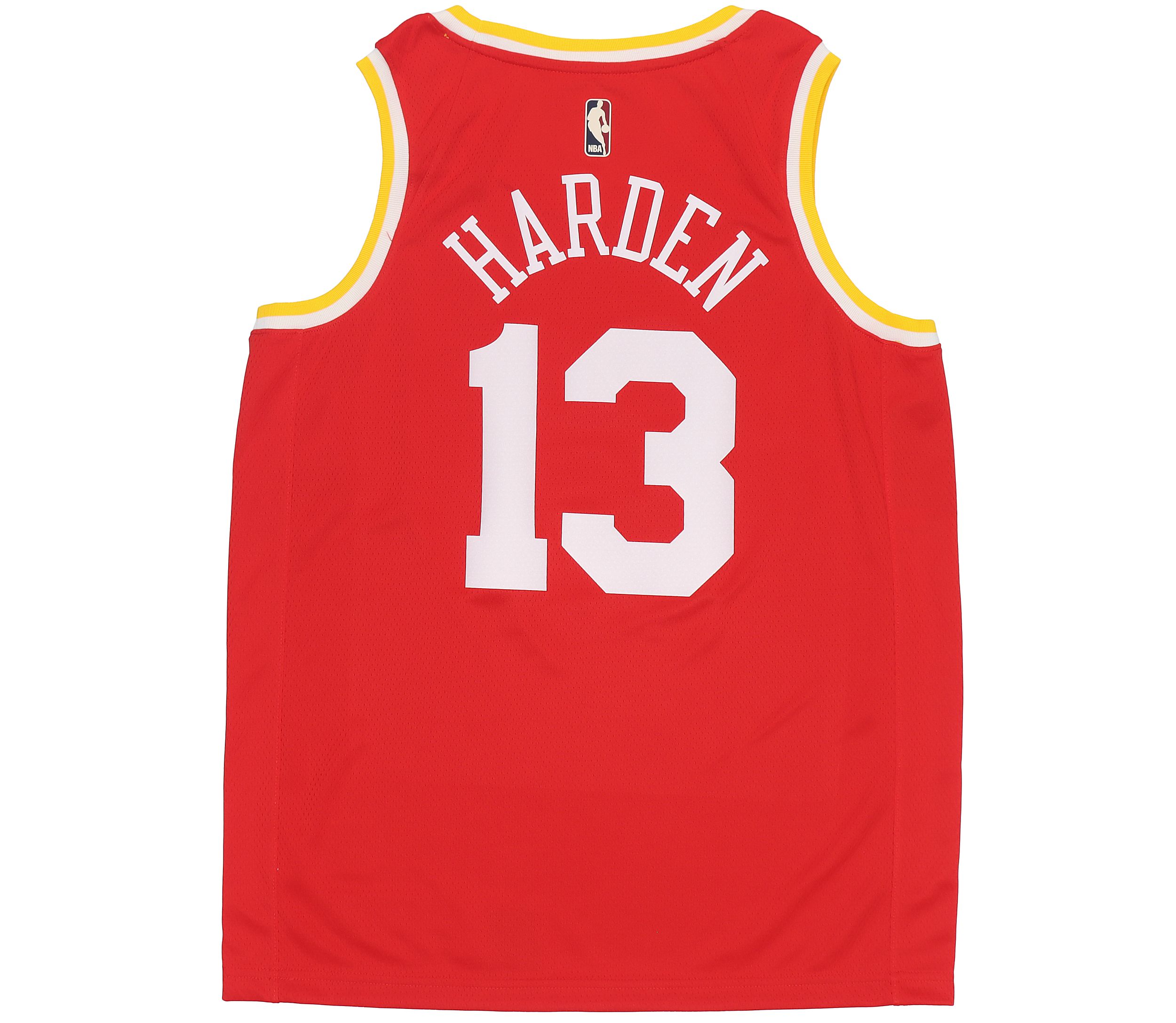 Lookbook Nike NBA Houston Rockets James Harden #13 Retro Jersey Merah Tanpa Lengan BQ8112-659