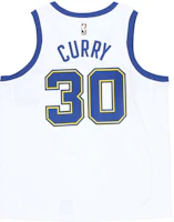 Lookbook Nike NBA Jersey Stephen Curry Retro Gold Warriors Fan Edition #30 White 904152-100