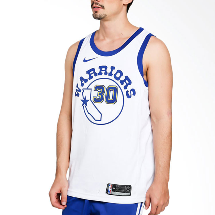 Nike NBA Jersey Stephen Curry Retro Gold Warriors Fan Edition #30 White 904152-100 圖 5