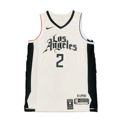 Nike NBA Kawhi Leonard #2 LA Clippers 19-20 Home Jersey White Player Edition AV4581-101