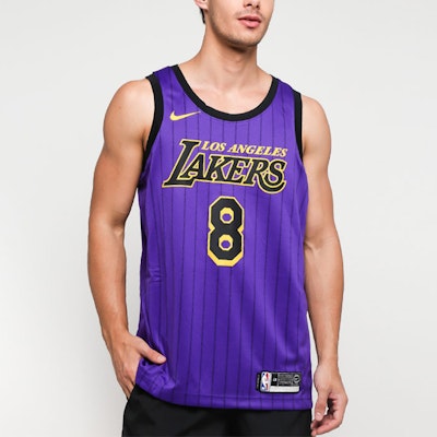 Camiseta Nike NBA Kobe Bryant Lakers City Edition 18-19 Morada #8 AV4270-504 Shop Camiseta Nike NBA Kobe Bryant Lakers City Edition 18-19 Morada #8 AV4270-504