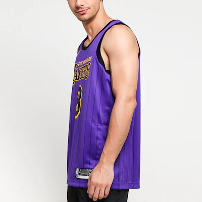 Camiseta Nike NBA Kobe Bryant Lakers City Edition 18-19 Morada #8 AV4270-504 Details for Camiseta Nike NBA Kobe Bryant Lakers City Edition 18-19 Morada #8 AV4270-504
