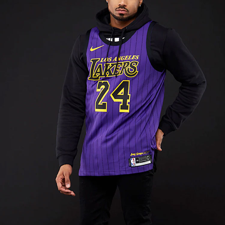 Shop Nike NBA Kobe Lakers 24 City Edition 18/19 Jersey Ungu Tank Top AV3696-505