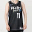 Shop 耐吉NBA凱里·厄文#11布魯克林籃網復古籃球球衣-黑色 CN1572-012
