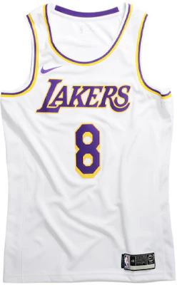 耐克 NBA 湖人队 科比 8号 主场球衣 SW 粉丝版 白色篮球背心 CI9503-100 Order 耐克 NBA 湖人队 科比 8号 主场球衣 SW 粉丝版 白色篮球背心 CI9503-100
