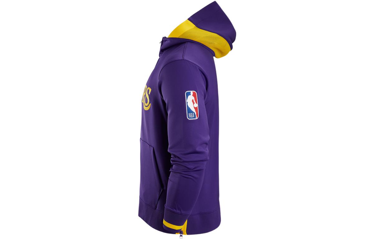 Nike NBA Lakers Purple Retro Colorblock Zip-Up Hoodie Jacket DR2084-504 圖 4