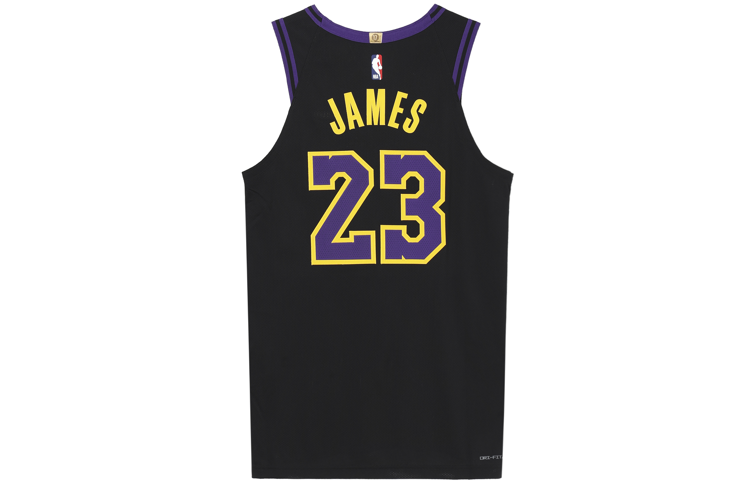 Nike NBA LeBron James #23 Los Angeles Lakers City Edition Jersey 2023/24 Black Unisex DX8763-012 圖 3