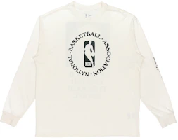 Nike NBA Logo Print Crewneck Long-Sleeve Sweatshirt Off-White DC1943-910 Nike NBA Logo Print Crewneck Long-Sleeve Sweatshirt Off-White DC1943-910