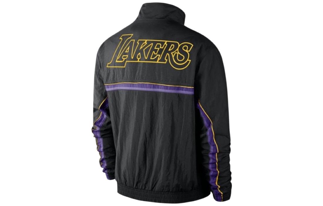 Lookbook Nike NBA Logo Retro Colorblock Jacket Los Angeles Lakers Black CJ7148-010