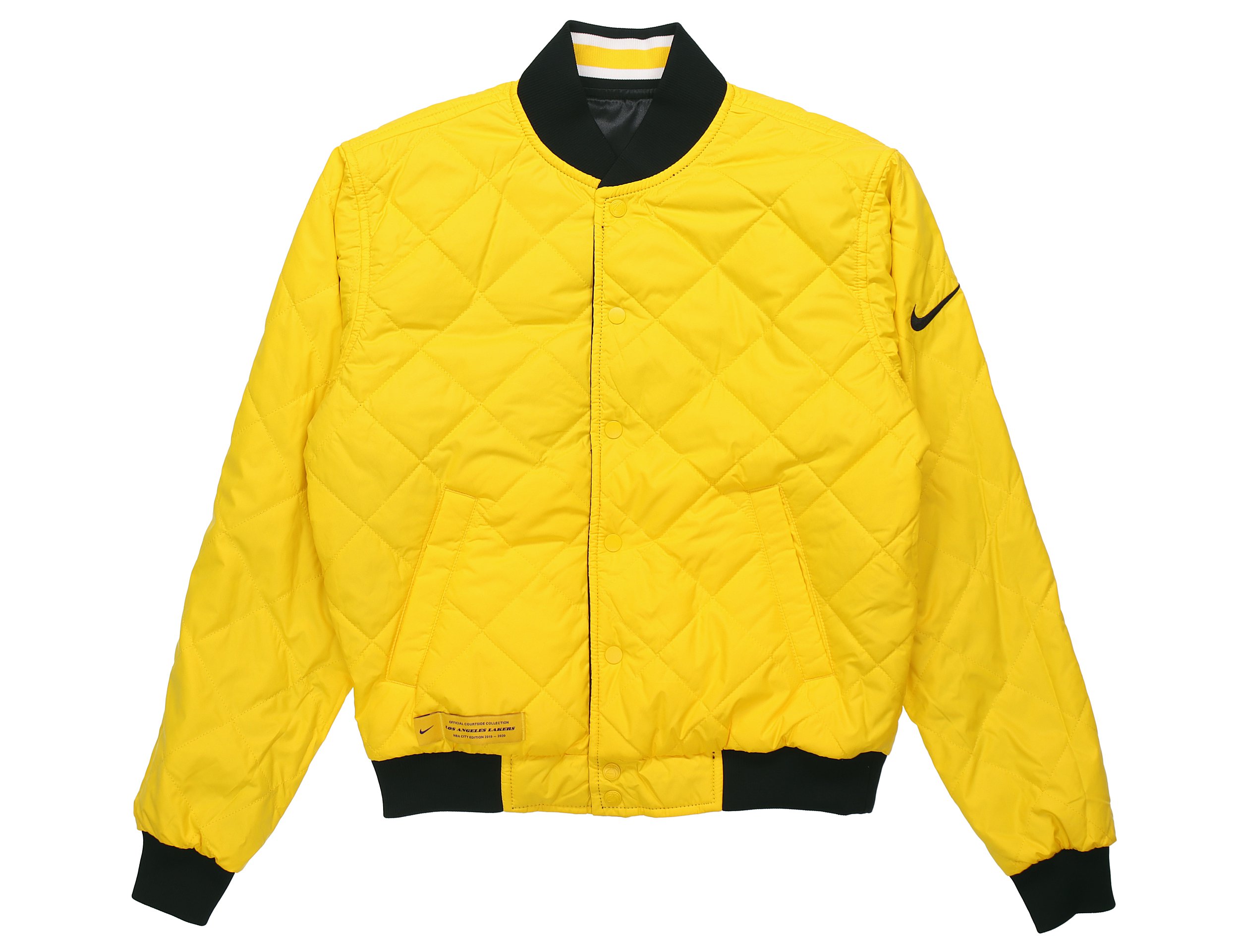 Shop 나이키 NBA LA 레이커스 시티 에디션 리버서블 자켓 블랙 CU8099-010