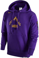 Nike NBA Los Angeles Lakers Letter Print Hoodie Purple () DZ0039-504