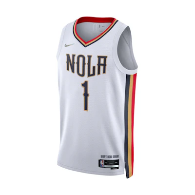 Nike NBA New Orleans Pelicans Zion Williamson Jersey White