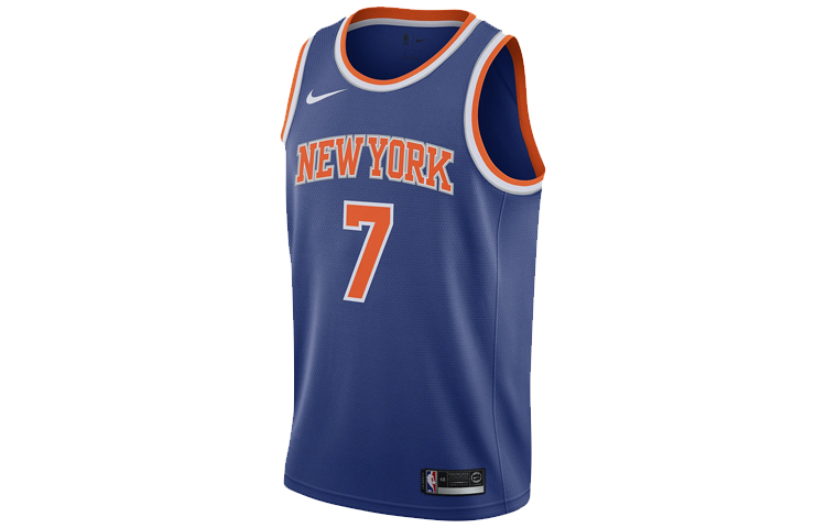 Nike NBA New York Knicks Fan Jersey Carmelo Anthony #7 Blue Sleeveless Top 864495-497