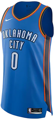 Nike NBA 奧克拉荷馬雷霆隊 Russell Westbrook #0 復古籃球球衣 藍色 AV2680-404 Buy Nike NBA 奧克拉荷馬雷霆隊 Russell Westbrook #0 復古籃球球衣 藍色 AV2680-404