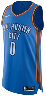 Nike NBA 奧克拉荷馬雷霆隊 Russell Westbrook #0 復古籃球球衣 藍色 AV2680-404 Order Nike NBA 奧克拉荷馬雷霆隊 Russell Westbrook #0 復古籃球球衣 藍色 AV2680-404
