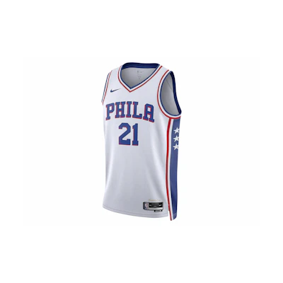 Nike NBA Philadelphia 76ers Association Edition Jersey Cloud White/Royal Blue/University Red