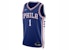 Nike NBA Philadelphia 76Ers Icon Edition Jersey Rush Blue/University Red/White