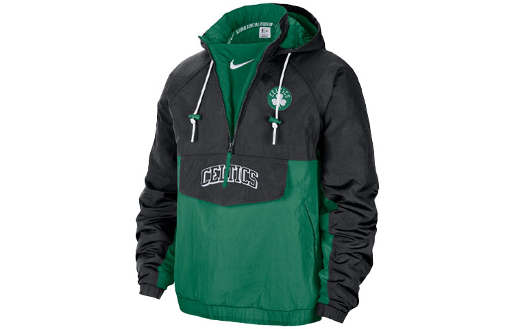 Nike NBA Premium Boston Celtics Green Colorblock Hooded Jacket DM9933-010