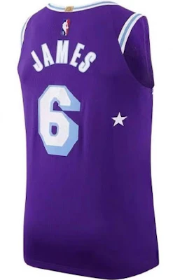 耐克NBA速干复古篮球球衣湖人队勒布朗詹姆斯6号紫色男款 DB3635-506 Lookbook 耐克NBA速干复古篮球球衣湖人队勒布朗詹姆斯6号紫色男款 DB3635-506