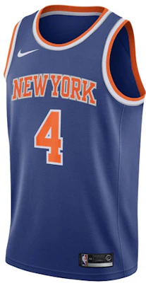 耐克NBA复古无袖篮球球衣 纽约尼克斯罗斯4号 蓝色 男款 CW3675-407 Order 耐克NBA复古无袖篮球球衣 纽约尼克斯罗斯4号 蓝色 男款 CW3675-407