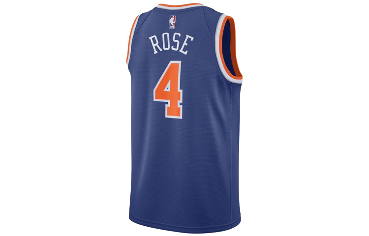 Lookbook ナイキ NBA レトロ ノースリーブ バスケットボール ジャージ ニックス デリックローズ #4 ブルー メンズ CW3675-407