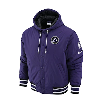 Nike NBA Solid Logo Printed Hooded Cotton Jacket Dark Purple. DR2439-535