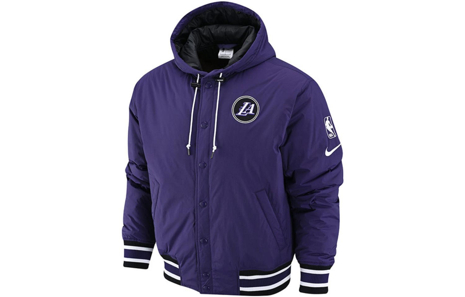 Order Nike NBA Solid Logo Printed Hooded Cotton Jacket  Dark Purple. DR2439-535