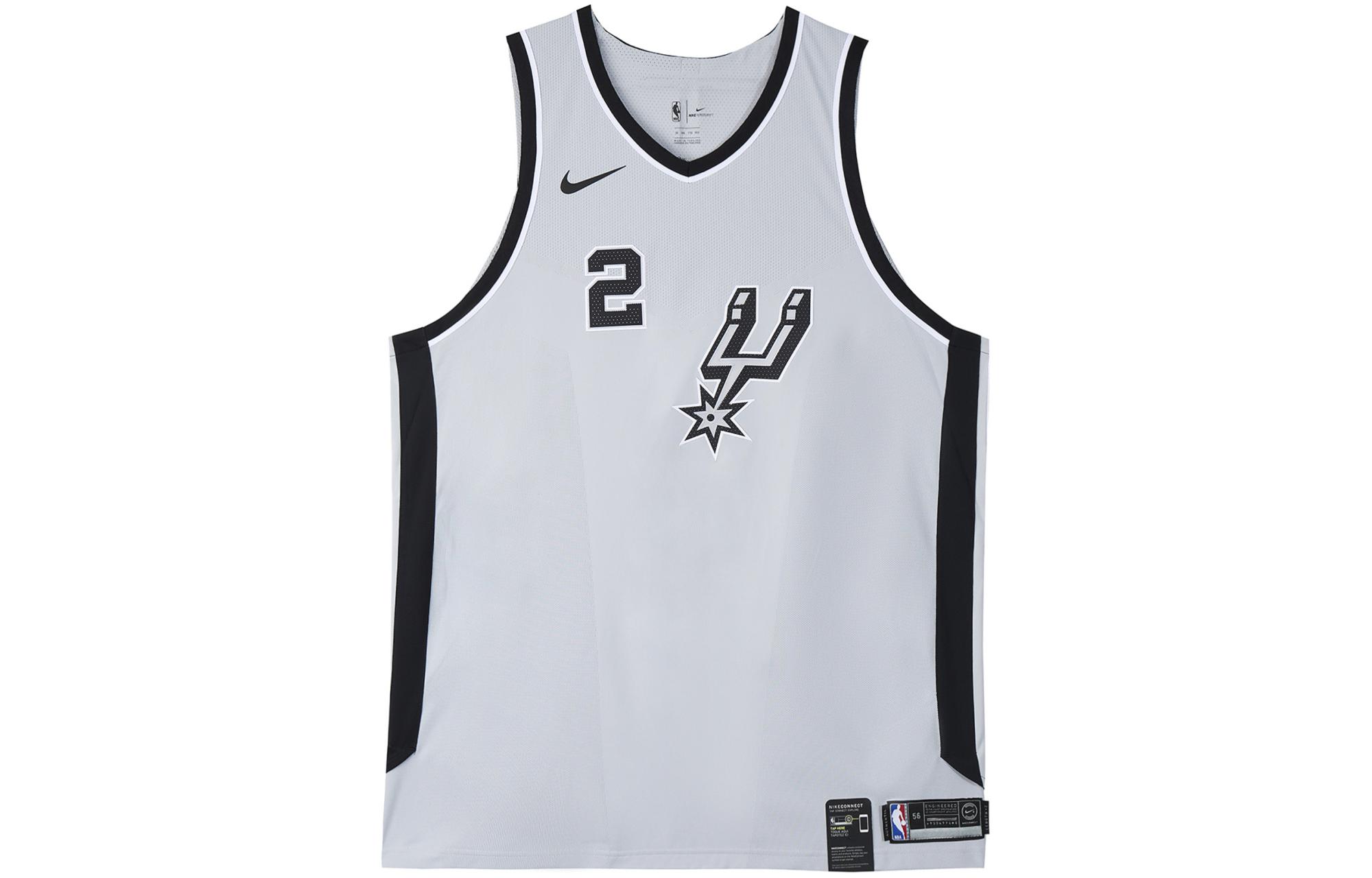 Nike NBA Spurs Kawhi Leonard Jersey #2  Basketball Tank Top Grey 863169-007