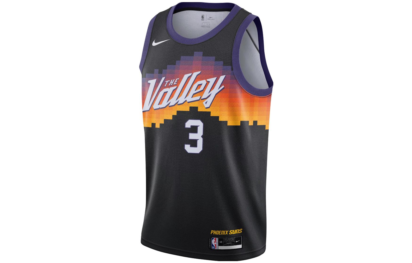 Order ナイキ NBA サンズ クリス・ポール #3 ファンエディション バスケジャージ ブラック ユニセックス CN1773-010