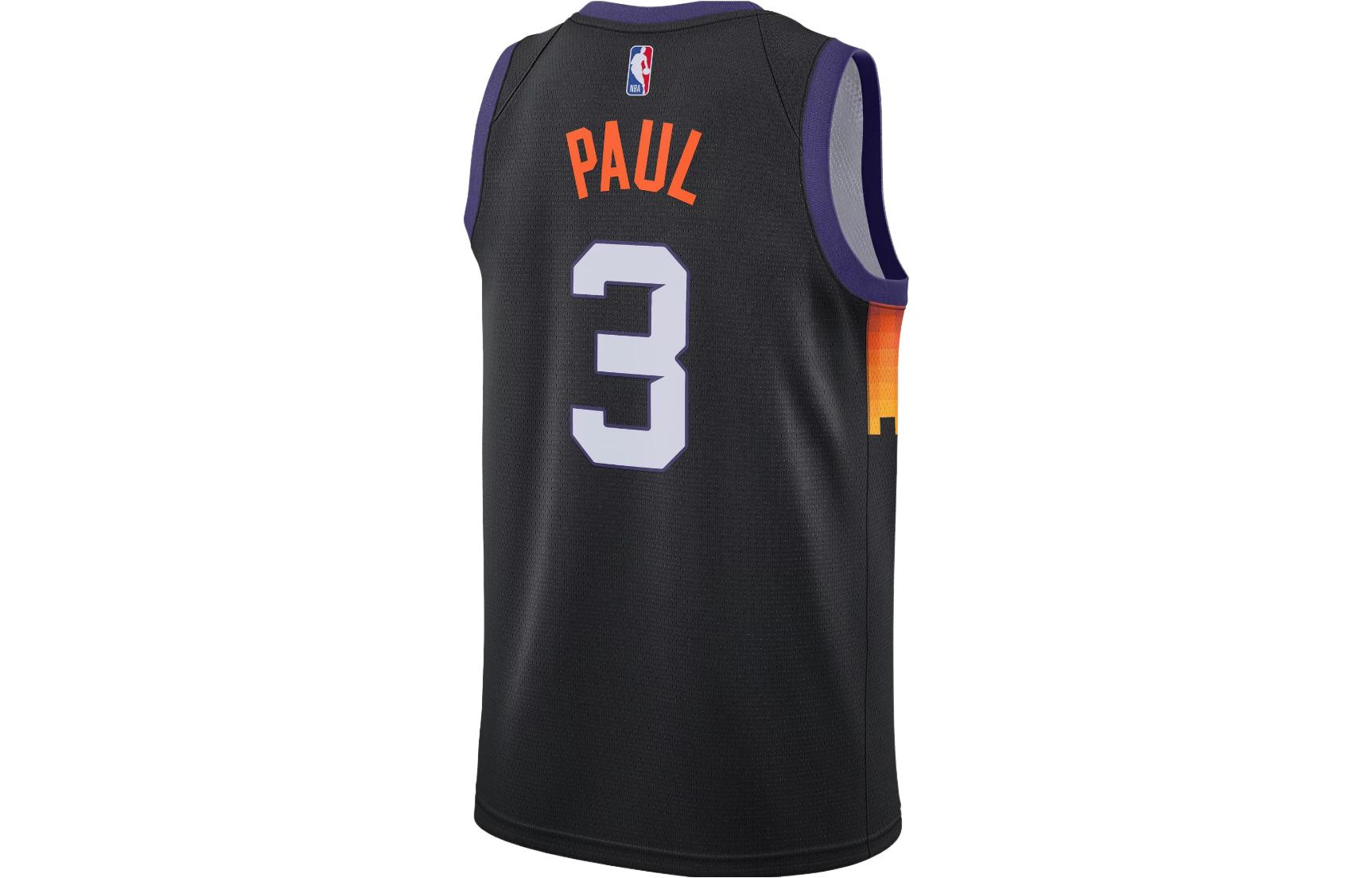 Lookbook ナイキ NBA サンズ クリス・ポール #3 ファンエディション バスケジャージ ブラック ユニセックス CN1773-010