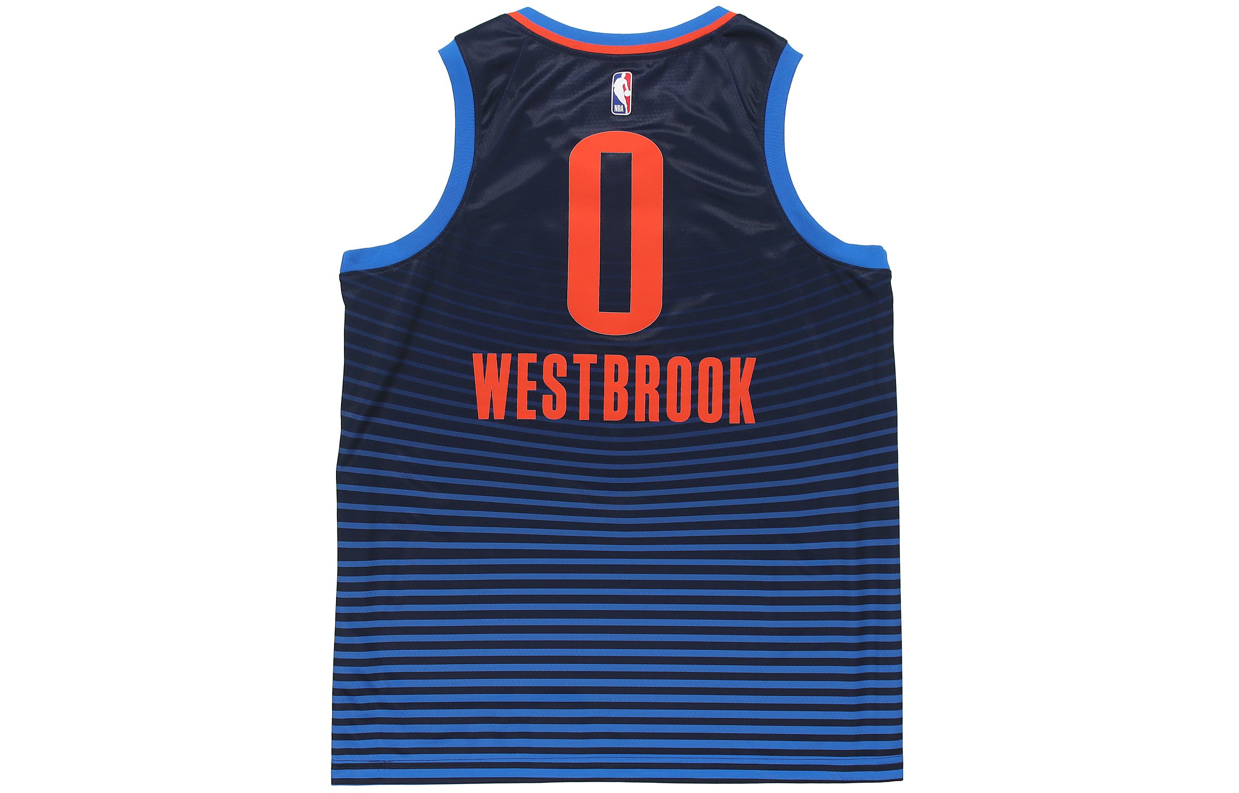 Lookbook ナイキ NBA オクラホマシティ・サンダー ウエストブルック #0 シグナルブルー ジャージ 877216-419