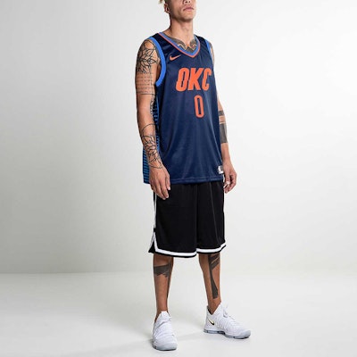 Nike NBA SW Fan Edition Jersey Oklahoma City Thunder Westbrook #0 Biru Signal 877216-419 Shop Nike NBA SW Fan Edition Jersey Oklahoma City Thunder Westbrook #0 Biru Signal 877216-419