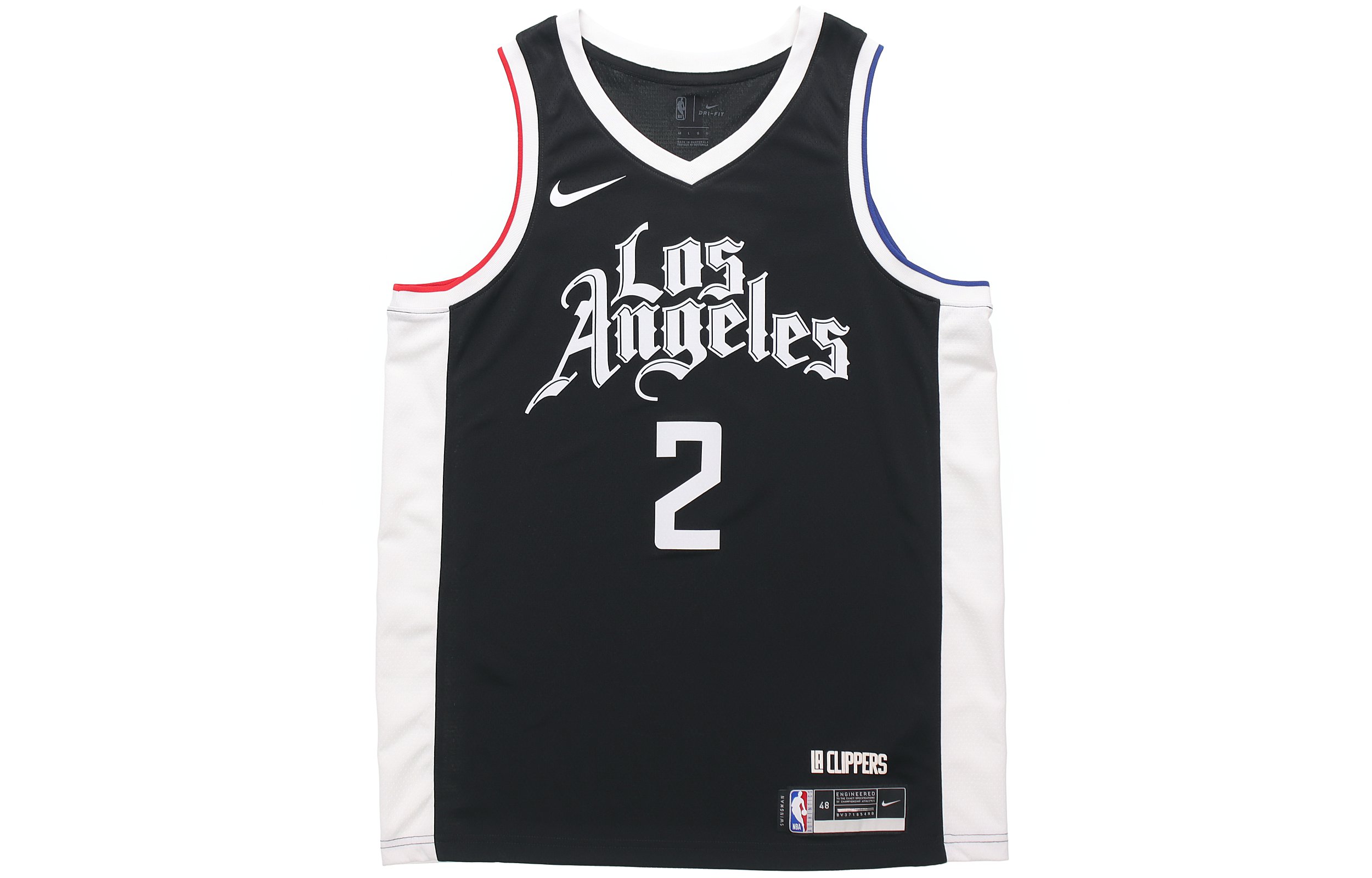 Order Nike NBA 球衣 洛杉磯快船 Kawhi Leonard #2 籃球背心 黑色 CN1736-010