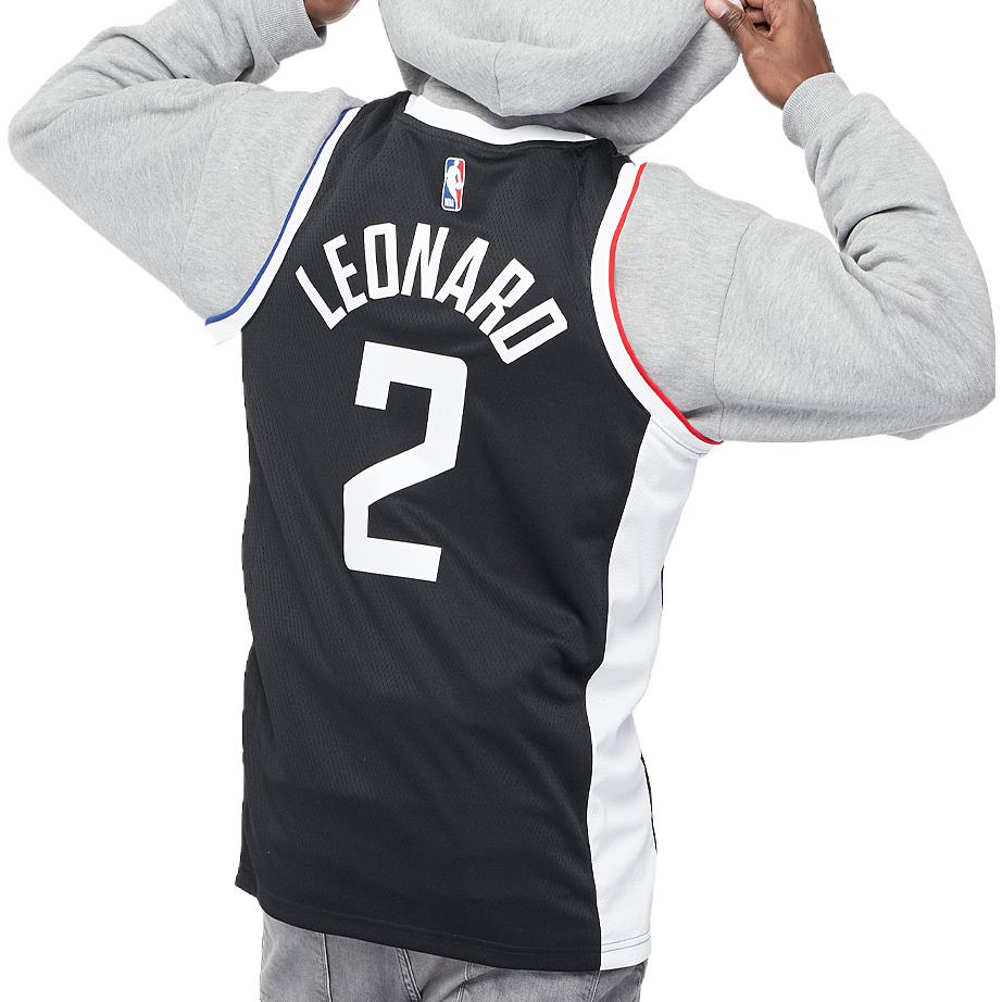 Details for 나이키 NBA 스윙맨 LA 클리퍼스 카와이 레너드 #2 저지 블랙. CN1735-017