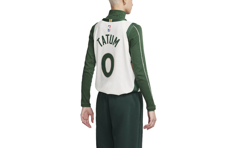 Lookbook Nike NBA Tatum Celtics 23/24 City Edition Basketball Jersey White Unisex Model DX8748-133