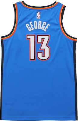 耐克 NBA 雷霆队保罗乔治13号 2019-20赛季蓝色篮球球衣男款 AV4955-404 Lookbook 耐克 NBA 雷霆队保罗乔治13号 2019-20赛季蓝色篮球球衣男款 AV4955-404