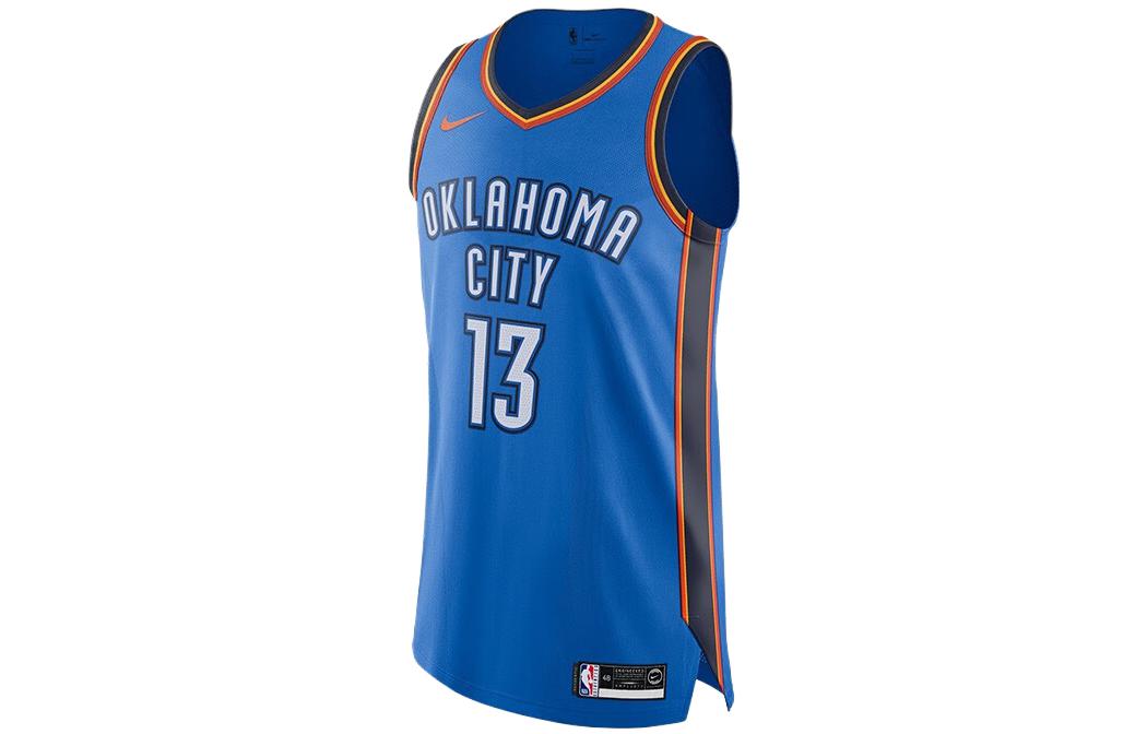 Nike NBA Thunder Player Jersey George #13 Dri-FIT Basketball Vest Navy 863033-404