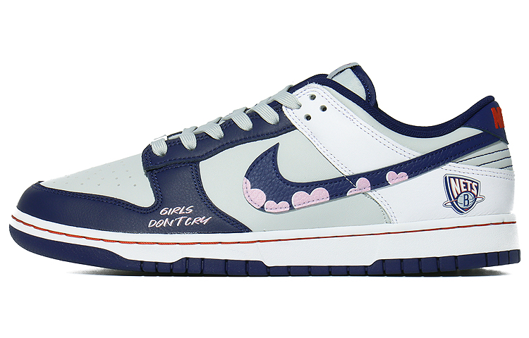 Buy 【訂製球鞋】NBA x Nike Dunk 低筒 滿心鉤子永恆之愛防滑輕便 板鞋 男款 灰白藍