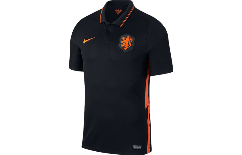 Nike Netherlands Away Jersey 20/21 Black Soccer Fan Edition CD0711-010