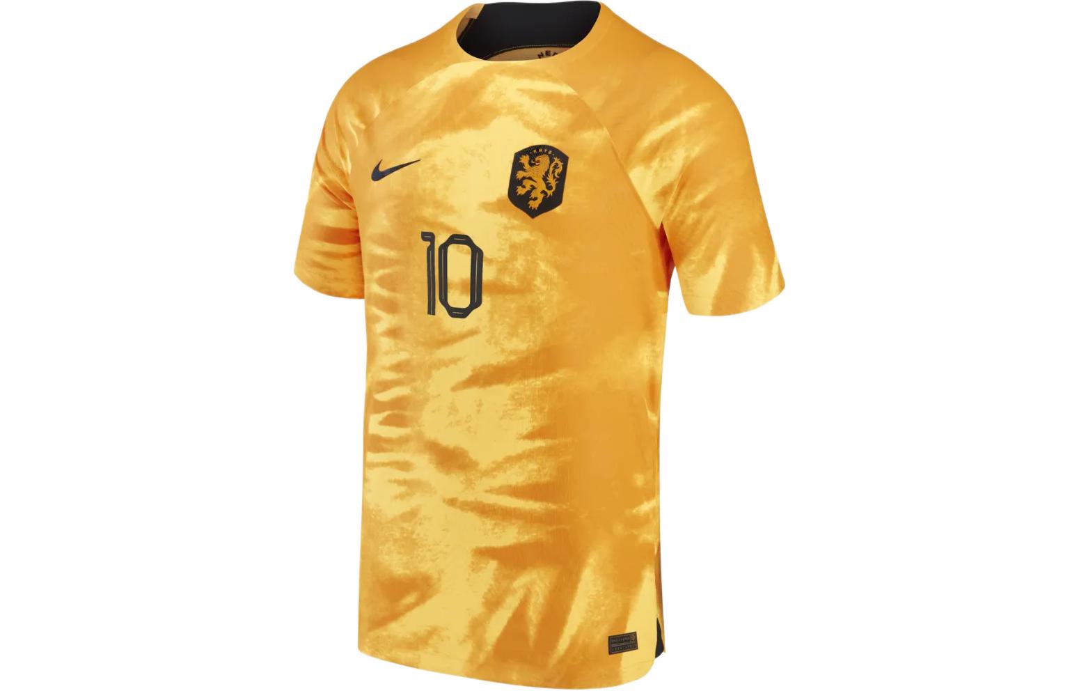 Buy Nike Netherlands Home Jersey 10 Depay Orange World Cup Player Edition Tee FN5131698-NED
