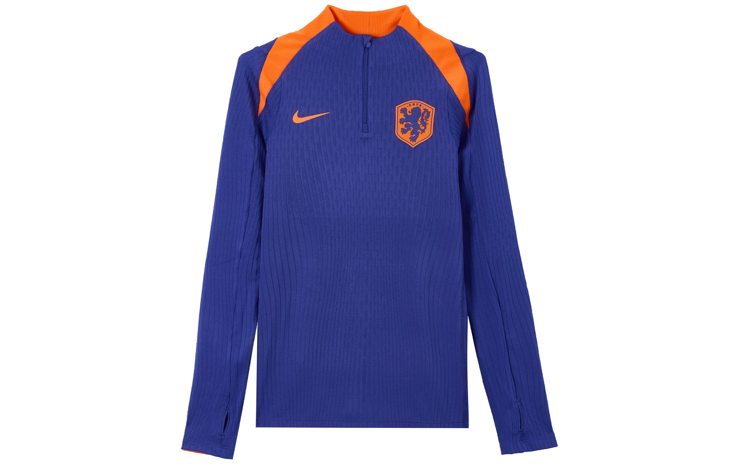 Nike Netherlands Strike Elite Slim Fit Football Jersey Deep Blue/Orange FJ1931-455