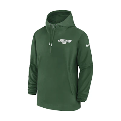 Nike New York Jets Logo Pullover Hoodie Jacket Green - Sideline Edition 00MI3PC9Z-EU6