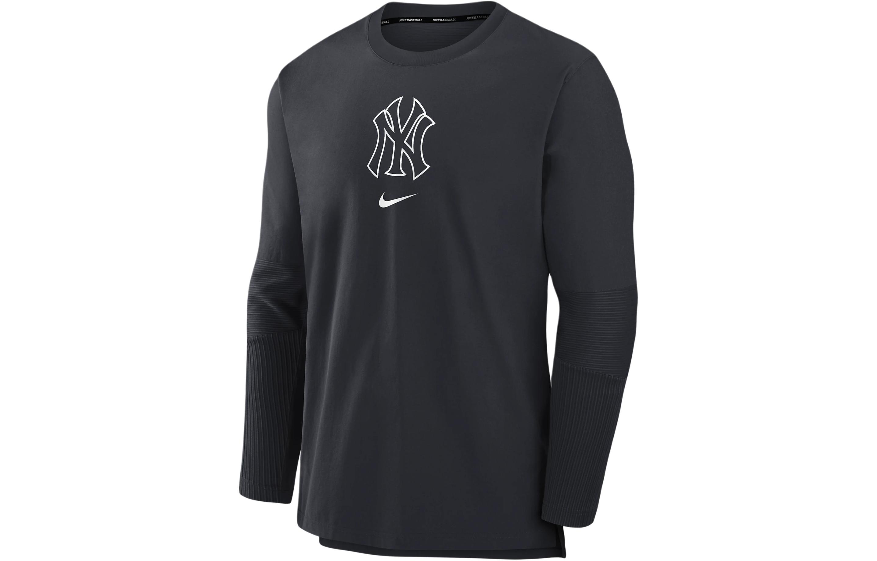 Nike New York Yankees Authentic Collection Player Logo Pullover Jacket Black 015C11L5NK-5Z2