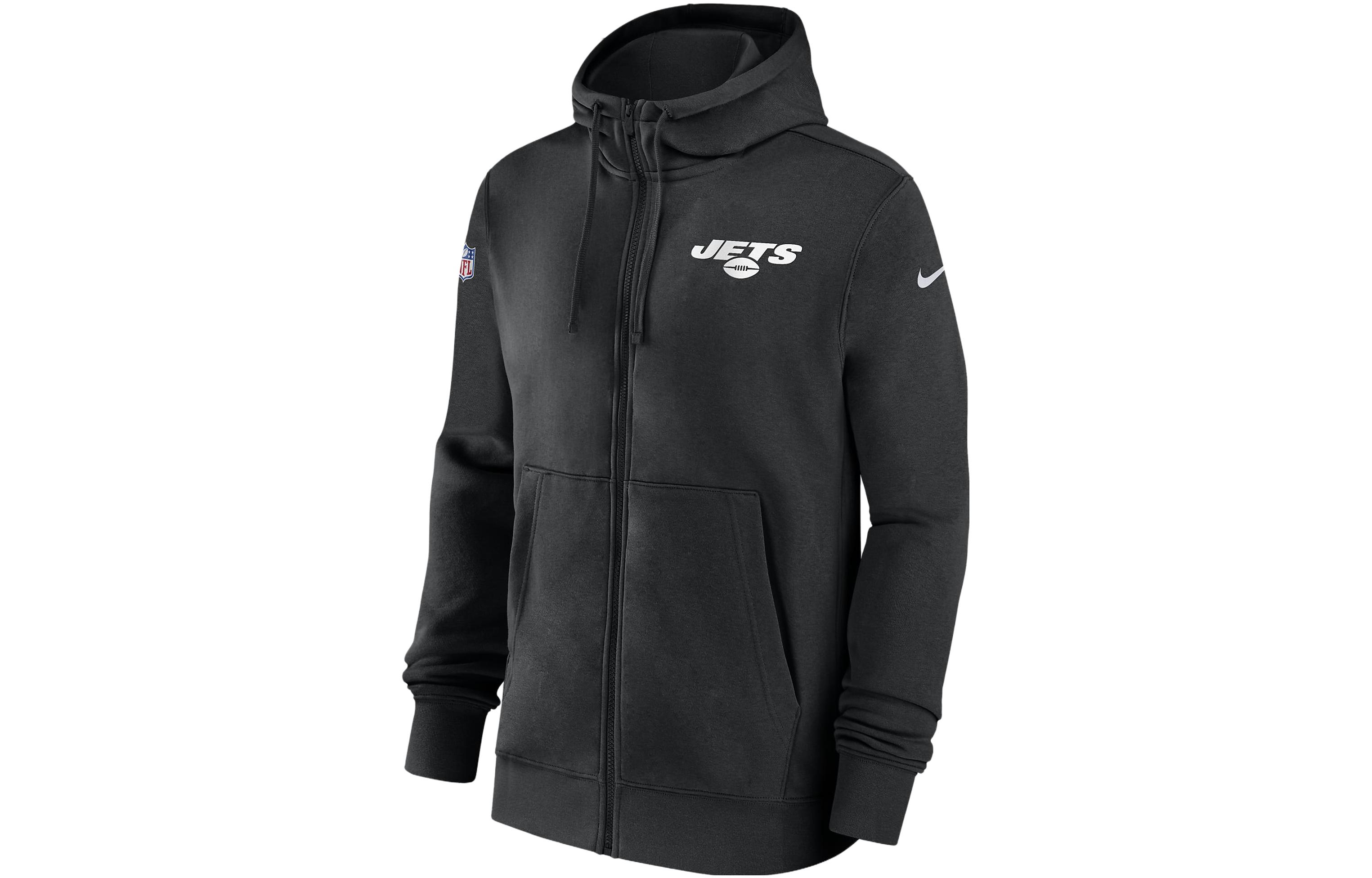Nike NFL Black Full-Zip Hoodie Letter Print Long-Sleeve Jacket 00MR00A9Z-XNN