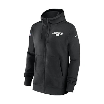 Nike NFL Black Full-Zip Hoodie Letter Print Long-Sleeve Jacket 00MR00A9Z-XNN