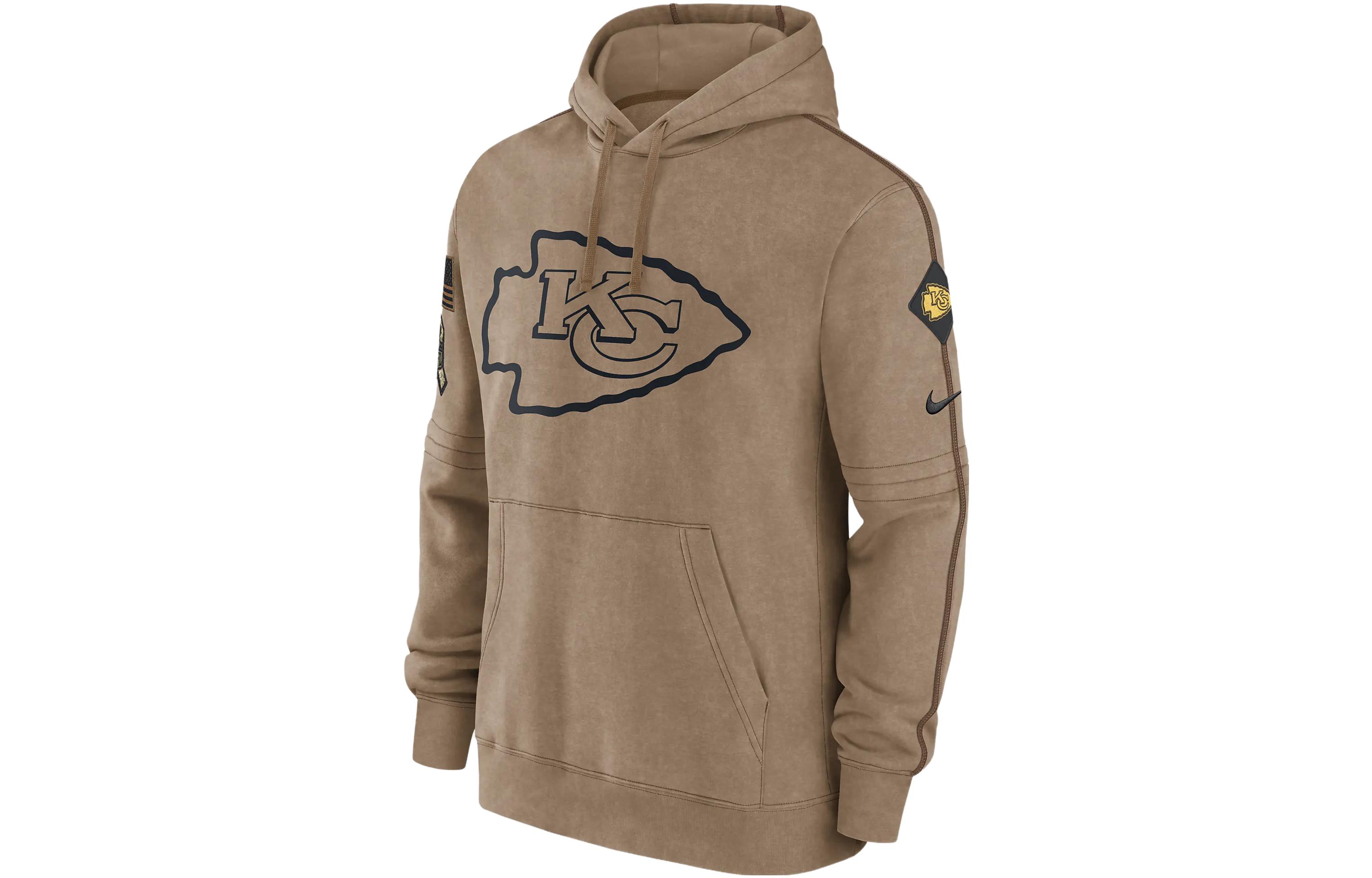 Nike NFL Brown Pullover Hoodie Loose-Fit Long-Sleeve Sweatshirt 010I01CAA2GJW7