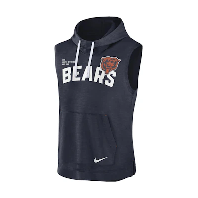 Nike NFL Chicago Bears Logo Graphic Black Hoodie - Drawstring Pullover 00BW10DM7Q-06Q