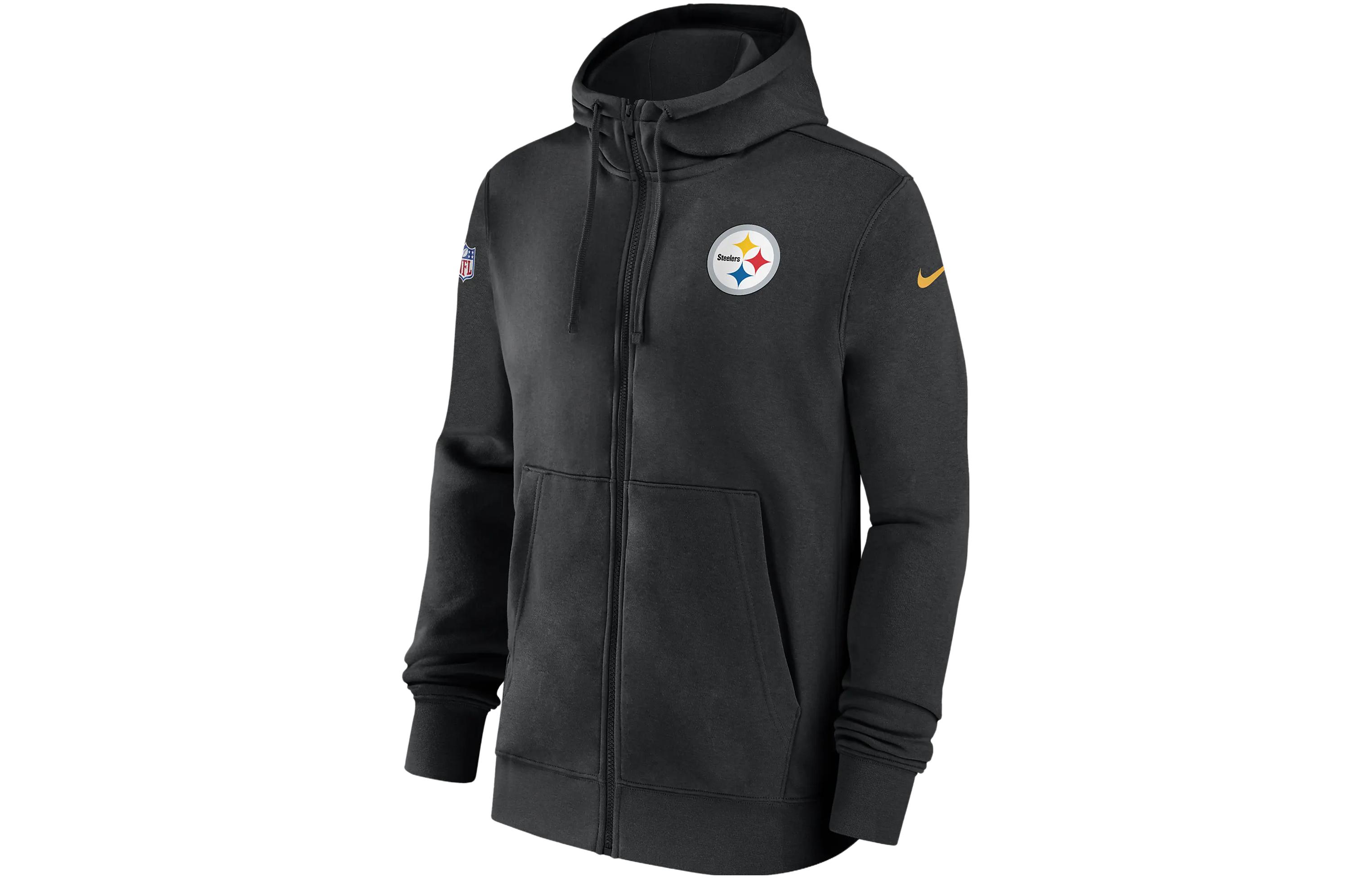 Nike NFL Full-Zip Hoodie Black - Zip-Up Sweatshirt with Hood 00MR00A7L-XNN